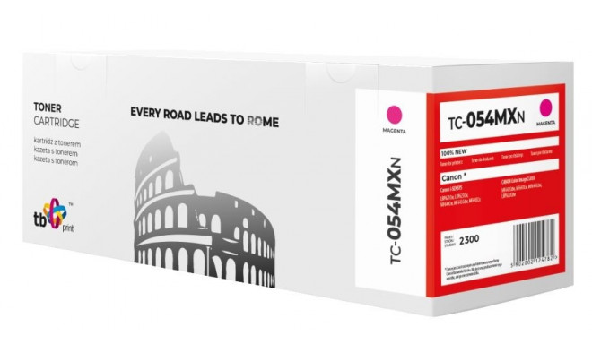 Toner for Canon LBP620C 054H TC-054MXN Magenta 100%