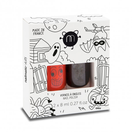 Akcija! Nailmatic Kids bērnu nagu laka uz ūdens bāzes, CASPER un DORI, 8ml x 2