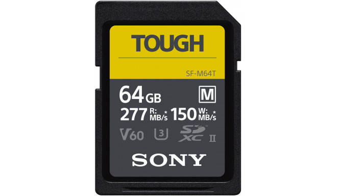 Sony mälukaart SDXC 64GB M Tough UHS-II C10 U3 V60