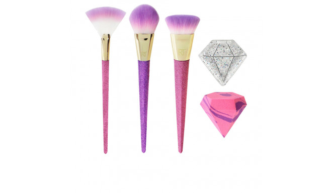 REAL TECHNIQUES BRUSH CRUSH luminous glow LOTE 5 pz
