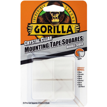 Gorilla teip Mounting Tape Squares 24tk
