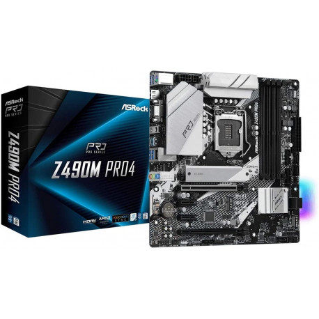ASRock Z490M Pro4 - Socket 1200 - mainboard