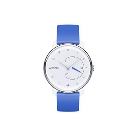 Nokia Withings Move ECG, activity tracker (white, blue silicone strap)