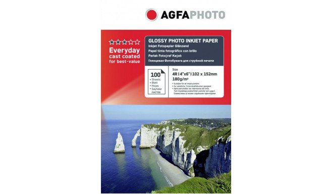 Agfaphoto photo paper 10x15 Glossy 180g 100 sheets