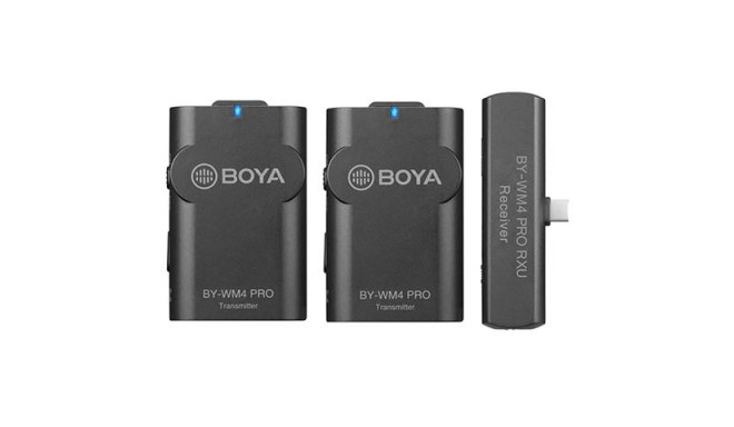 Boya 2.4 GHz Dual Lavalier Microphone Wireless BY-WM4 Pro-K6 for Android
