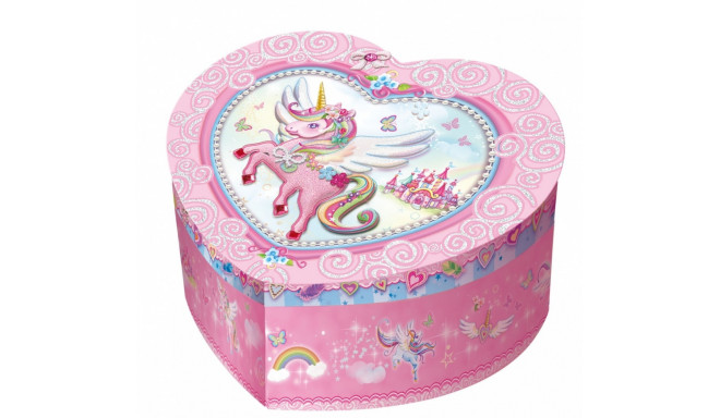 Pulio Pecoware Heart-sha ped music box - Unicorn