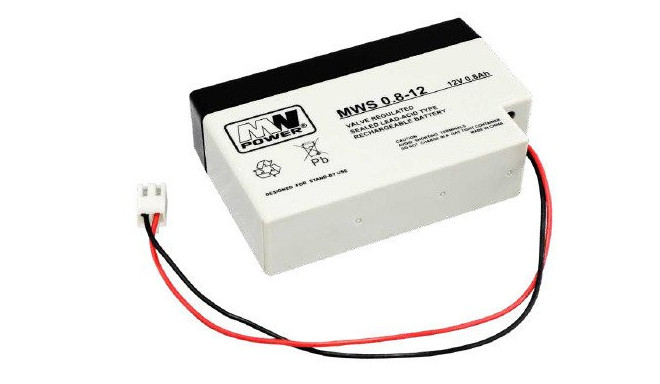 MW Power battery Pb 12V 0.8Ah gel 0.57kg 0.2A/7A