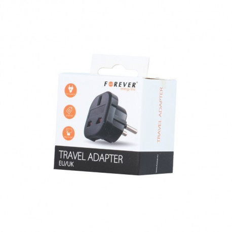 Forever reisiadapter EU/UK, must