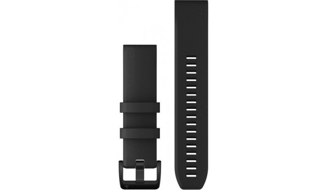 Garmin ремешок для часов QuickFit 22 мм, черный силикон/stainless steel