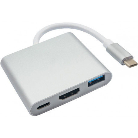 Akyga USB хаб AK-AD-57, белый