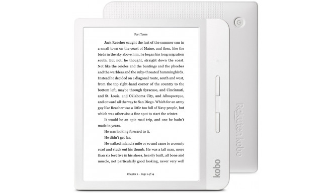 Kobo электронная книга Libra H2O, белая