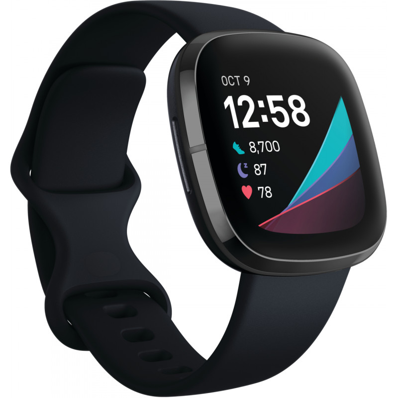 Fitbit Sense, carbon/graphite stainless steel