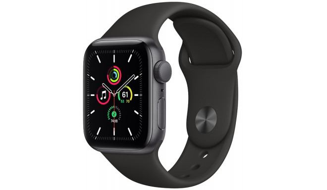 Apple Watch SE GPS 40mm Sport Band, space gray/black