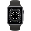 Apple Watch 6 GPS 40mm Sport Band, space gray/black