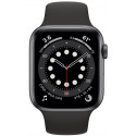 Apple Watch 6 GPS 44mm Sport Band, space gray/black