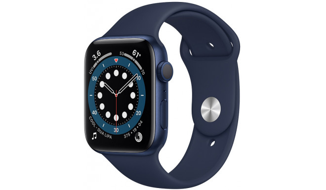 Apple Watch 6 GPS 44mm Sport Band, blue/deep navy