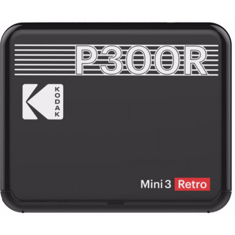 Kodak fotoprinter Mini 3 Plus Retro, must
