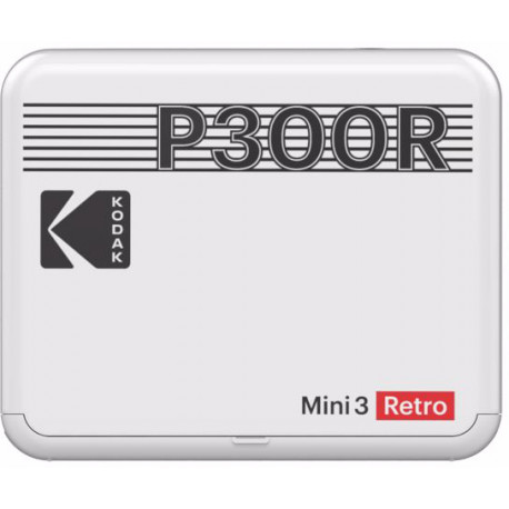 Kodak фотопринтер Mini 3 Plus Retro, белый