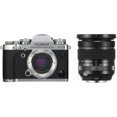 Fujifilm X-T3 + 16-80 мм Kit, серебристый