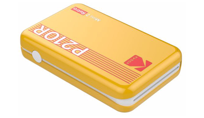 Kodak фотопринтер Mini 2 Plus Retro, желтый