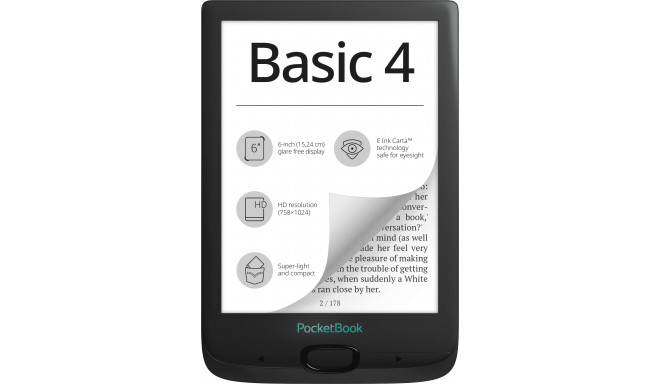 PocketBook Basic 4, черный