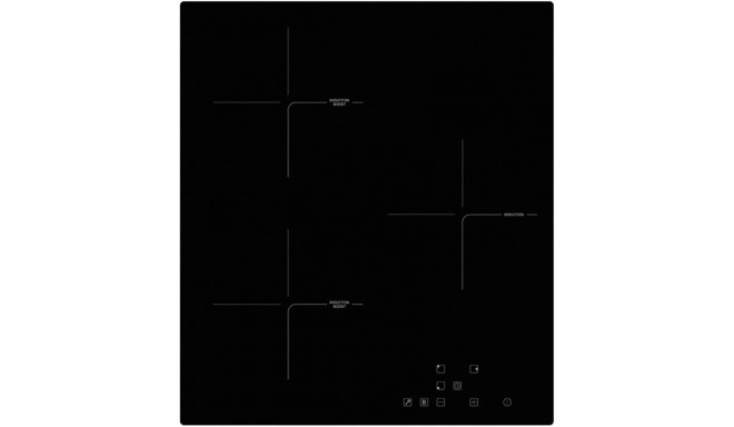 Schlosser, laius 45 cm, raamita, must - Integreeritav induktsioonpliidiplaat