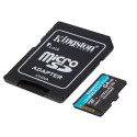 Mälukaart microSD 64GB, U3 UHS-I V30 A2, R170/W70, Canvas Go Plus, Kingston