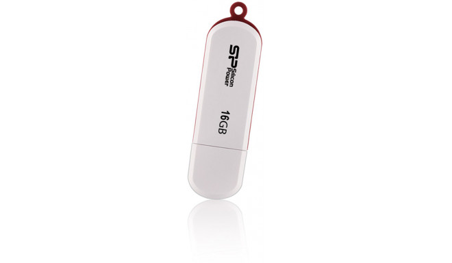 Silicon Power flash drive 16GB LuxMini 320, white