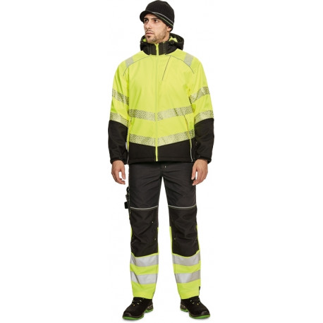 Cerva Knoxfield profi softshell Hi-Vis kollane XL