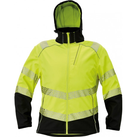 Cerva Knoxfield profi softshell Hi-Vis kollane L