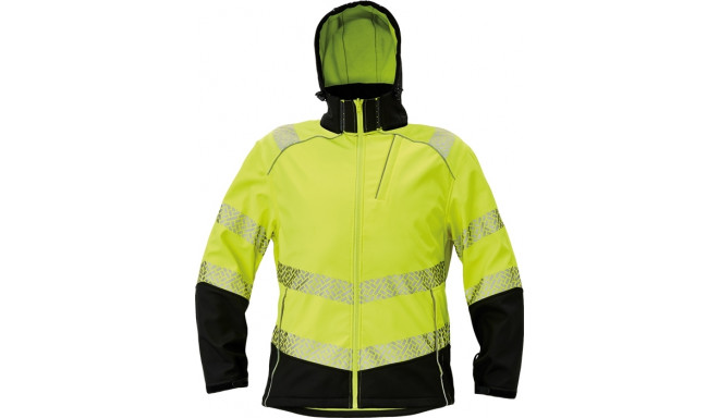 Cerva Knoxfield profi softshell Hi-Vis kollane 3XL