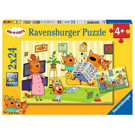 Puzzle 2x24 elements Kid-e-Cats