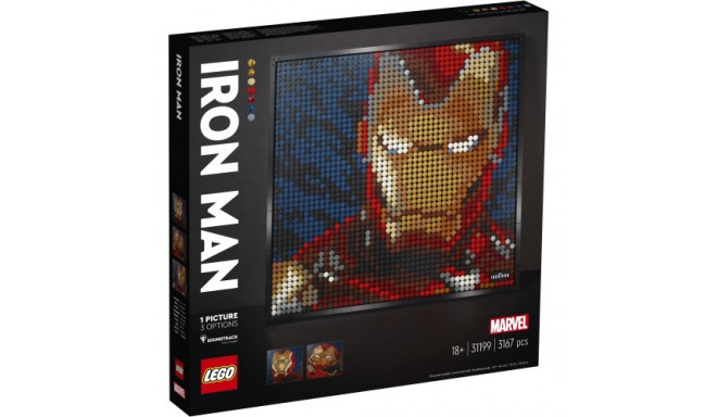 Bricks Art Iron Man from Marvel Studios