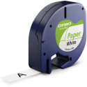 Dymo label tape LetraTag Paper 12mmx4m, black/white