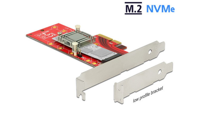 DELOCK PCI EXPRESS X4 CARD > 1 X INTERNAL NVME M.2 KEY M 110 MM WITH HEAT SINK