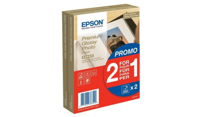 Epson fotopaber 10x15 Premium Glossy 255g 2x40 lehte