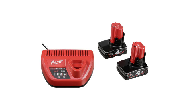 Milwaukee M12FPP2A-402X 2pcs Power Pack M12 FUEL