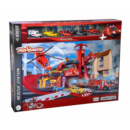 Garage Majorette Creatix SOS base + 2 vehicles