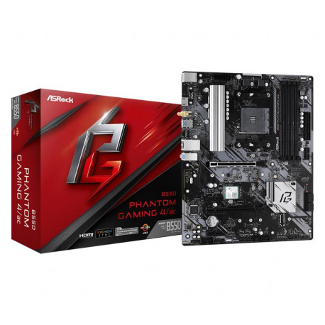 ASRock emaplaat AMD B550 SAM4 ATX/B550 Phantom Gaming 4/AC