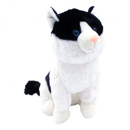 Plush Mruczus Cat black and white 27 cm