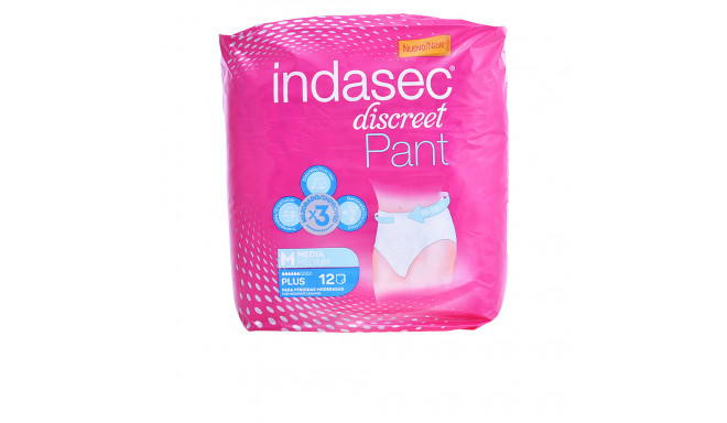 INDASEC PANT PLUS talla mediana 12 u