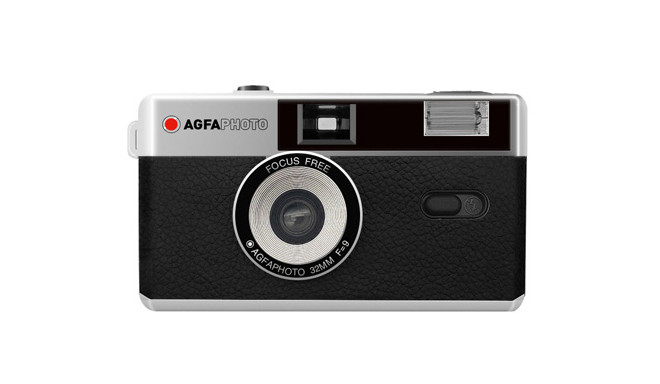 Agfaphoto analoogkaamera 35mm, must