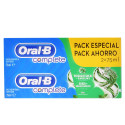 ORAL-B COMPLETE DENTIFRICO ENJUAGE + BLANQUEANTE LOTE 2 x 75 ml