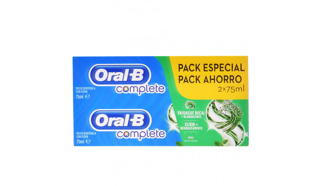 ORAL-B COMPLETE PLUS dentífrico protege & limpia pack 2 x 75 ml