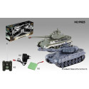 The set of tanks fighting each other - Russian T90 v2 and German King Tiger v2 2.4GHz 1:28 RTR