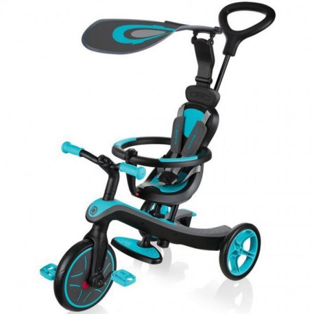 Laste jalutuskäru Smj Globber Teal Explorer Trike 4 in1