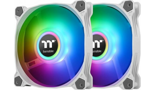 Thermaltake Pure Duo 14 ARGB Sync Radiator Fan, case fan (white / transparent, set of 2, 1x controll