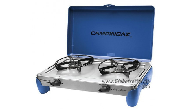 Campingaz Camping Kitchen 2 DE, gas cooker (gray, for refillable gas bottles)