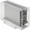 DeLOCK 42624 storage drive enclosure 2.5/3.5" HDD/SSD enclosure Transparent, Drive cases