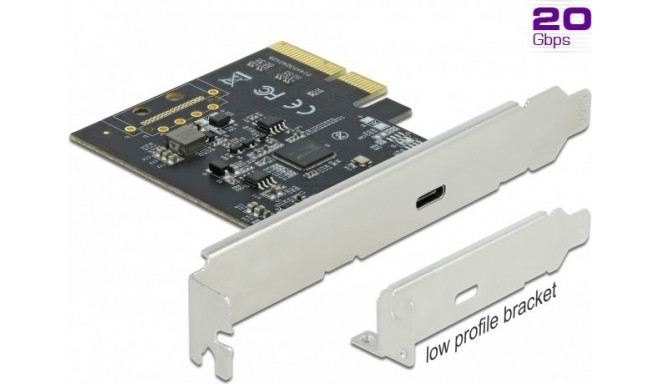 DeLOCK PCIe x4> 4x external SuperSpeed USB 20 Gbps (USB 3.2 Gen 2x2) USB Type-C